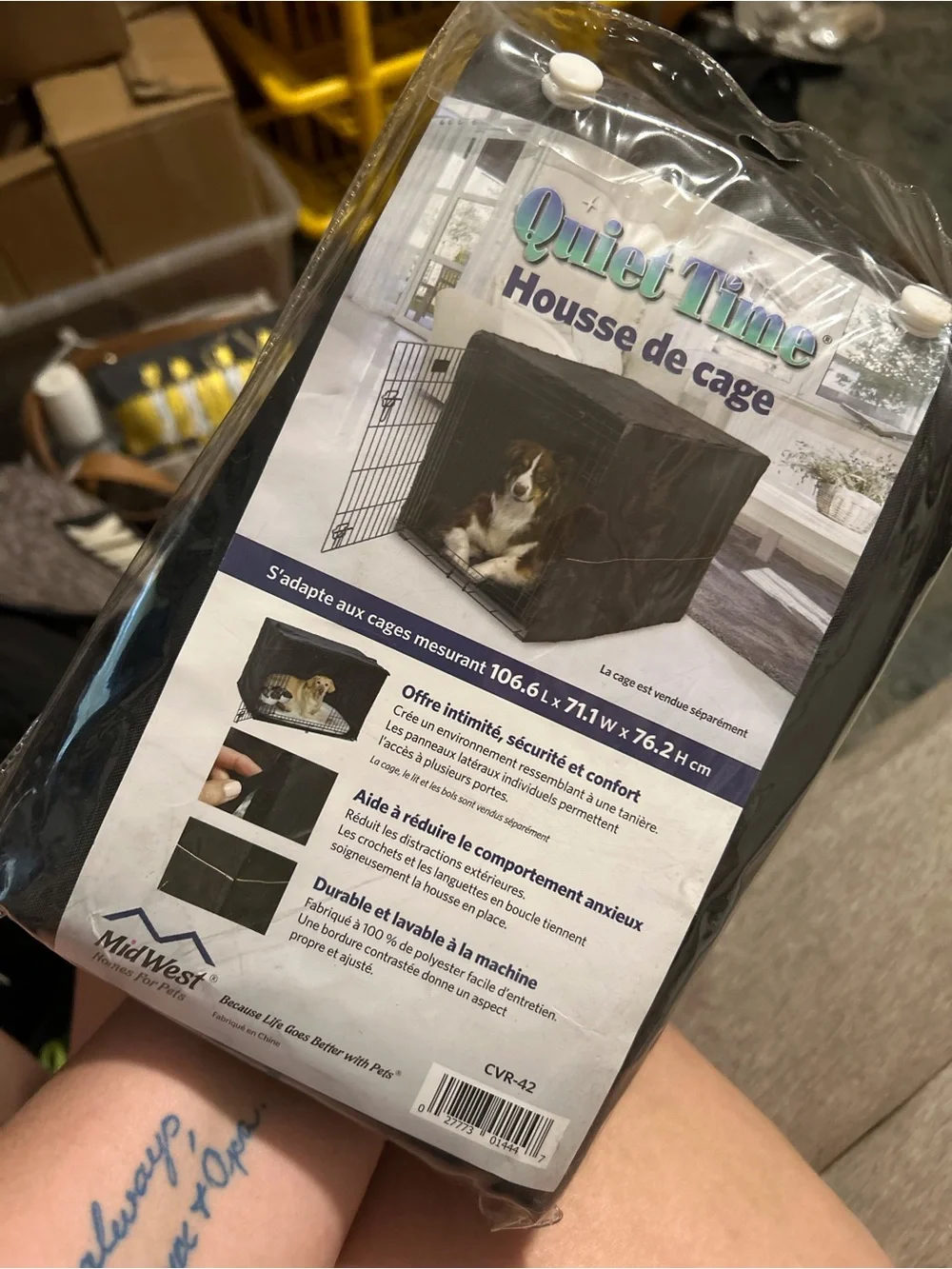Quiet Time Crate Cover - Black